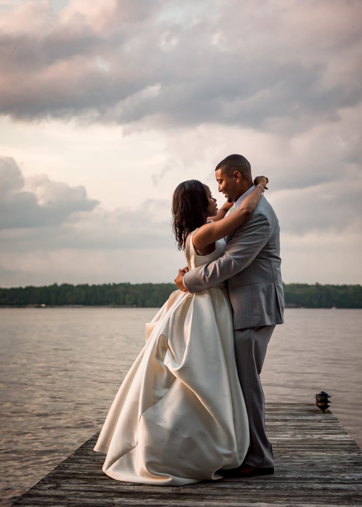 Waterfront Wedding Photos by AwesomeSauce Photography in Richmond, VA