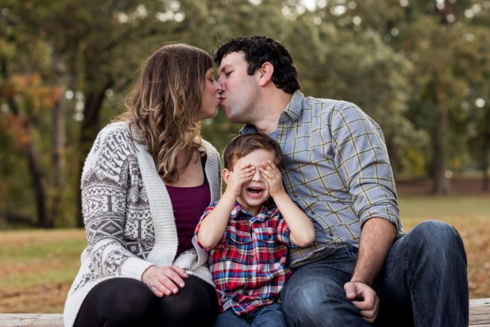 Little boy can't believe his eyes when mom kisses newly engaged fiance at Bryan Park, Richmond, VA