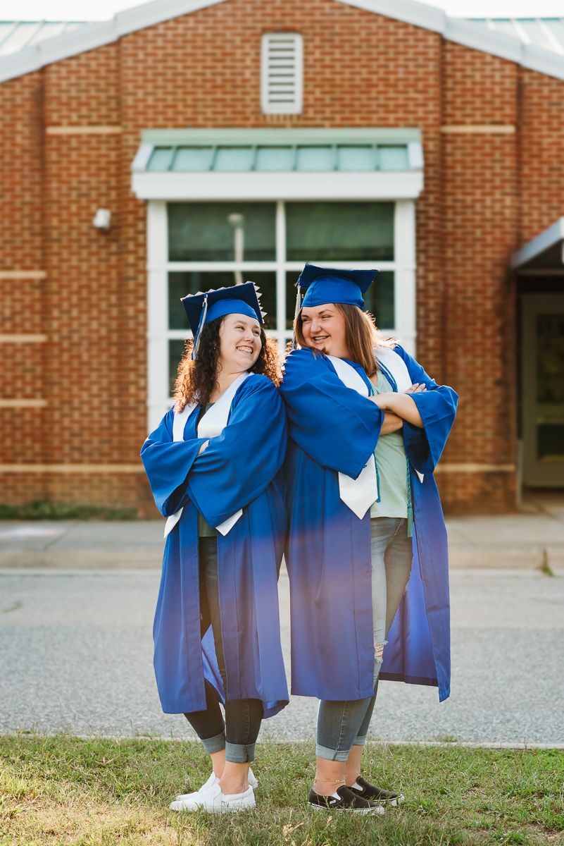 Hanover High School graduation portrait of friends