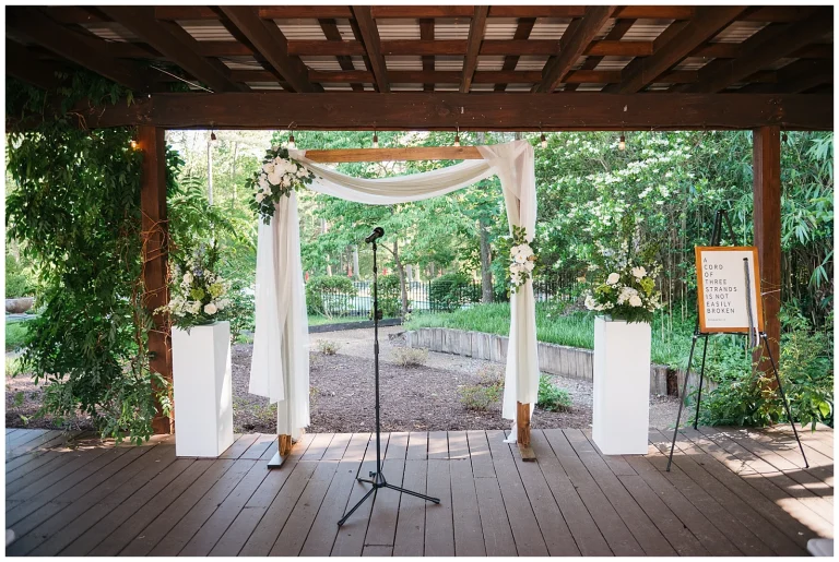 Ceremony space at Brandermill Country Club